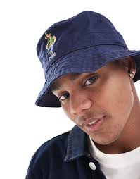 Polo Bucket Hat Outfit Polo Ralph Lauren Varsity Bear Embroid Logo Twill  Bucket Hat In