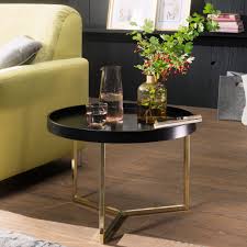 Beistelltisch rund blumentisch glas sofatisch metall dreibeintisch schwarz gold. Wohnling Couchtisch Eva 58 5x42x58 5cm Schwarz Gold Sofatisch Metall Rund Designer Retro Wohnzimmertisch Modern