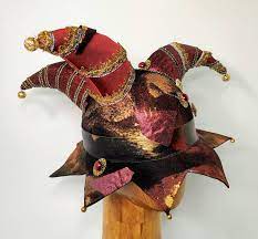 Court Jester Hat Circus Carnival Clown Party Hat Crown Etsy Jester Hat Vintage Circus Costume Court Jester