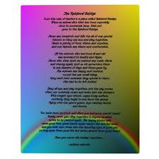 I created a free printable based on 'rainbow bridge' in loving memory of my daughter's (and our family's) cat, caressa, who died yesterday. Rainbow Bridge Poems