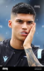 Joaquin Correa of Lazio warming up before the Italian championship Serie A  football match between SS Lazio and FC Internazionale