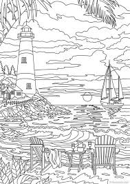 Free printable lighthouse coloring pages for kids. Lighthouse Scene Coloring Page Free Printable Coloring Pages For Kids