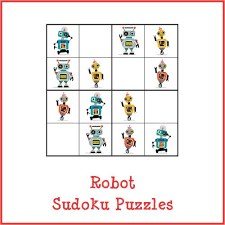 Robot Sudoku Puzzles Free Printables Avec Images Maternelle