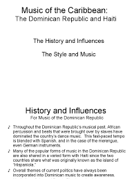 Do you enjoy dominican republic music? Music Of The Caribbean Dominican Republic And Haiti Haitian Vodou North American Music