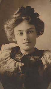 This photo was in with some family genealogy pictures and yet the name  doesn't correlate with anyone in our tree. Anyone have any ideas about  where or when this picture of a