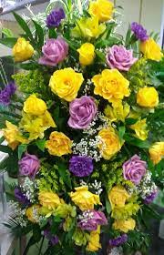 They seem to occur overnight. Purple And Yellow Standing Spray In Philadelphia Pa Philadelphia Flower Market