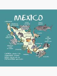 Mexico Illustrated Map And Other Countries Illustrated Map Mexico Map Mexico For Kids