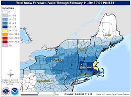 Maps Of Current Forecast Snow Conditions In The Northeast