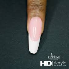 Ezflow S High Definition Acrylic System Will Make Your Client S Manicures Dazzle We Used Hd Acrylics In Infinite White Cover Pin Fashion Nails Nails Manicure