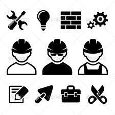 Industrial Worker Icons Set Icon Set Icon Set Vector Vector Illustration