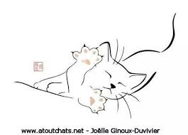 Von Joelle Ginoux Duviver Cat Tattoo Designs Cat Artwork Cat Quilt