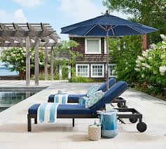 Maybe you would like to learn more about one of these? Chatham Metal Outdoor Chaise Lounge Pottery Barn