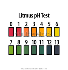 Litmus Test Ph Scale Colour Chart Stock Vector Royalty Free