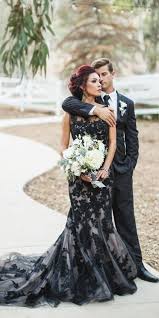 The traditional white wedding dress is thought to be worn to represent purity, however, the tradition actually sprung from a fashion trend. 33 Beautiful Black Wedding Dresses That Will Strike Your Fancy Wedding Dresses Guide