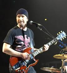 U2start Com Photos The Edge Playing His Gibson Sg Gibson Sg Famous Musicians Best Guitarist