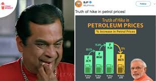 Just fill up your car. Petrol Graph Explained Internet Is Going Crazy Over This Pic By Bjp Its Crazy Chai Bisket