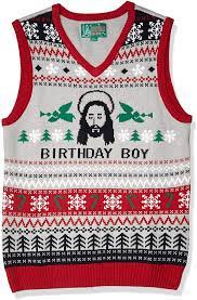 Große auswahl an ugly xmas sweater. Ugly Christmas Sweater Company Assorted Xmas Themes Vests At Amazon Men S Clothing Store