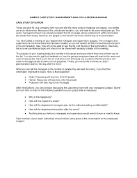 Here are some of the examples you can also use Pdf Sample Case Study Management Analysis Decision Making Case Study Situation Manasa Reddy Academia Edu