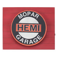 This pair of led headlights comes with everything you need to replace your. American Art Decor Vintage Mopar Hemi Metal Backlit Led Sign 15 X18 Overstock 33914555