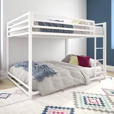Dhp Miles Metal Full Over Full Bunk Bed White Walmart Com In 2020 Full Bunk Beds Bed For Girls Room Metal Bunk Beds