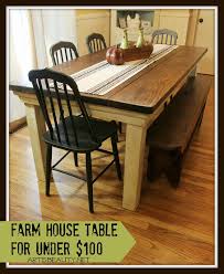 Make Your Own Table To Get A Look That You Like On A Budget Build A Farmhouse Table For Under 100 Build A Farmhouse Table Diy Farmhouse Table Farmhouse Table
