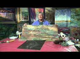 Mickey Lawler Teaches You To Paint Landscape Fabric Youtube Fabric Painting Art Quilts Landscape Fabric