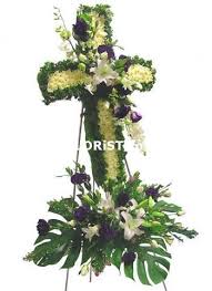 Funeral Cross Arrangement A08006 Faith
