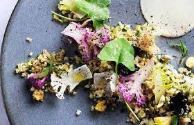 Cauliflower Romanesco Textures Recipe Great British Chefs Recipe Recipes Cauliflower How To Cook Quinoa