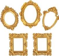 Allecto Premium - Vintage Hars Fotolijst Mini Gouden Frame Antiek Fotolijst  Sieraden... | bol