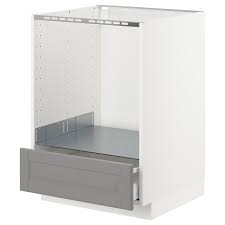 Bietet ausreichend platz für den täglichen müll. Metod Maximera Unterschrank Fur Ofen Mit Schubl Weiss Bodbyn Grau Ikea Osterreich