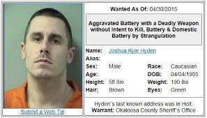 UPDATE*** JOSHUA HYDEN IS IN CUSTODY! Have you seen Joshua Kyle Hyden? If  so, you can contact Emerald Coast Crime Stoppers anonymously at (850)  863-TIPS or at www.emeraldcoastcrimestoppers.com!
