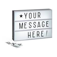 Put Your Message On To A Light Up Box By Erinwoodhead