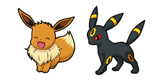 The rival trace takes eevee in let's go, pikachu! Pokemon Eevee And Umbreon Cursor Custom Cursor
