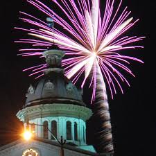 Famously Hot New Year Fireworks Show Big Screen Tv Pop Singers