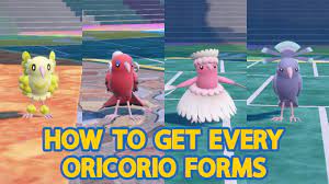 How To Get Every Oricorio Forms - Pokemon Scarlet & Violet - YouTube
