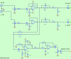 Simple preamplifier circuit using tl072. 2 1 Preamp Bass Filter Circuit 4558 Opamp Electronics Projects Circuits