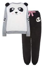 Pete Panda Fleece Pyjama Set Fleece Pajamas Cute Pajamas Cute Sleepwear