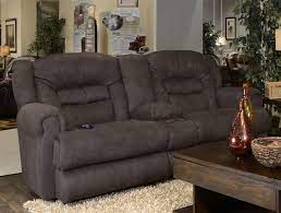 Leather sofa with 2 power recliners and 1 console, created for macy's $3,297.00. Atlas Extra Tall Reclining Console Loveseat In Sable Fabric By Catnapper 1569