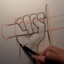 Comic Book Video Tutorials How To Draw A Hand Holding A Sword Kendo guru wearing in a traditional japanese kimono is practicing martial art with the shinai bamboo sword against a black studio background. comic book video tutorials how to
