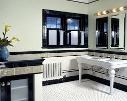 Bathroom Modern Art Deco Bathroom Ideas White Porcelain Double Sink Stainless Steel Faucet Rectangl Art Deco Bathroom Bathroom Art Decor White Bathroom Decor