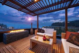 The covered entry stair leads to the outdoor living space under the flying roof. Do Outdoor Living Spaces Add Resale Value To Your Home Extra Space Storage