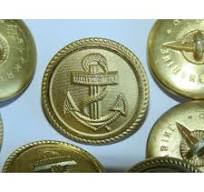 Kriegsmarine buttons, large, gilded aluminum 1940, Set of 14 pcs.