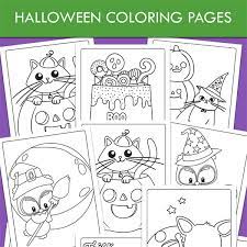 Download and print the cute halloween cat free coloring pages for younger kids to color as they wish developing fine motor skills and older kids can follow along with the video coloring tutorial and learn important skills coloring, shading … Halloween Coloring Pages For Kids Printable Set 10 Pages