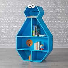 Sesame Street Cookie Monster Bookcase The Land Of Nod Kids Bookcase Kids Room Organization Kids Furniture