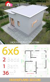 Four bedroom house plans with photos (four bedroom house plans with photos). House Plans 6x6 With One Bedrooms Flat Roof House Plans 3d