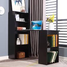Enjoy free shipping on most stuff, even big stuff. Computer Desk Student Writing Table Pc Storage Unit Combo Bookshelves Gaming Desk Laptop Wood Table Workstation W 6 Tier Large Storage Shelves For Studio Home Office School Furniture Black Stationery Office Supplies