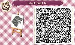 Game Of Thrones House Sigil Stark Qr Codes Animal Crossing Qr Codes Animals Animal Crossing Qr