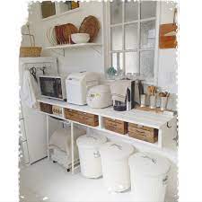 キッチン ゴミバケツペイント リメイク 学校の机 キッチンカウンターdiy などのインテリア実例 2016 08 31 06 40 23 roomclip ルームクリップ インテリア キッチンカウンター 省スペース家具