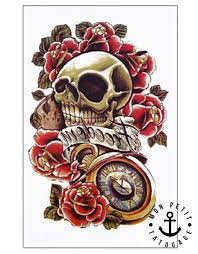 Voici 20 dessins de coloriage tête de mort mexicaine à imprimer gratuitement chez vous. Tatouage Tete De Mort Et Roses Mon Petit Tatouage Temporaire