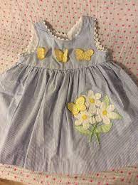 Yellow fashion floral fashion beautiful outfits cool outfits haute couture designers red carpet gowns special dresses glamour yellow dress. Samara 2t Seersucker Top With Butterflies Ebay Seersucker Top Seersucker Butterfly Dress